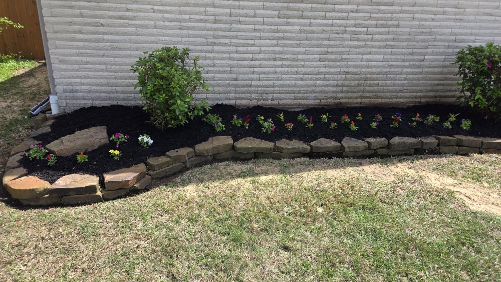 Completed lawn care project